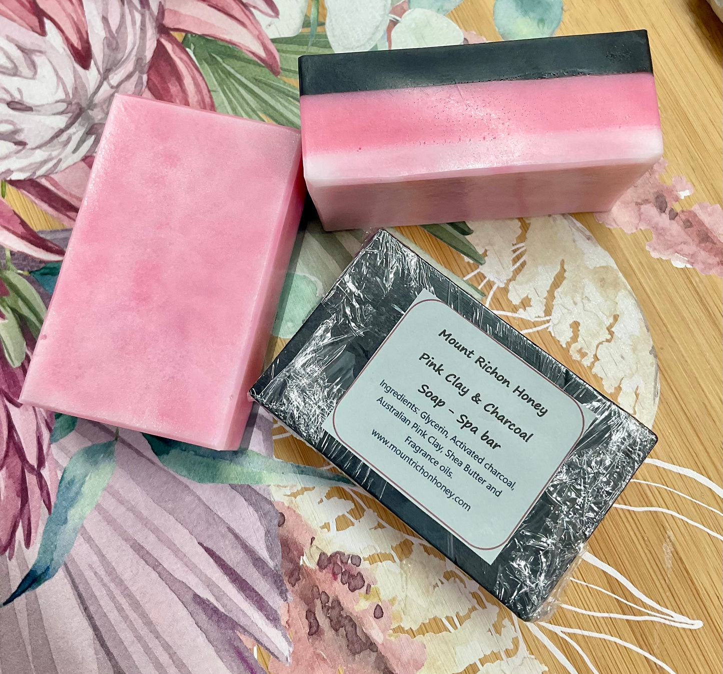 Pink Clay & Charcoal Soap - Spa bar