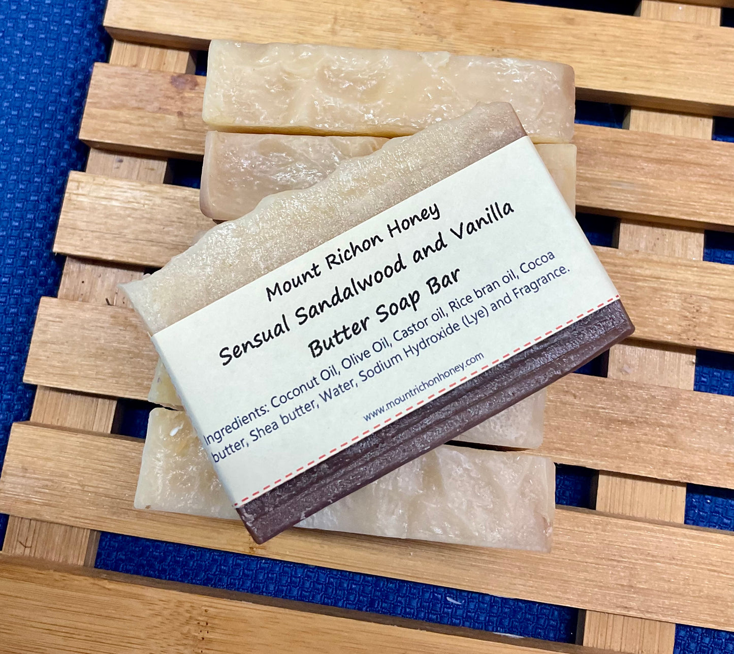 Sandalwood and Vanilla Butter Soap bar