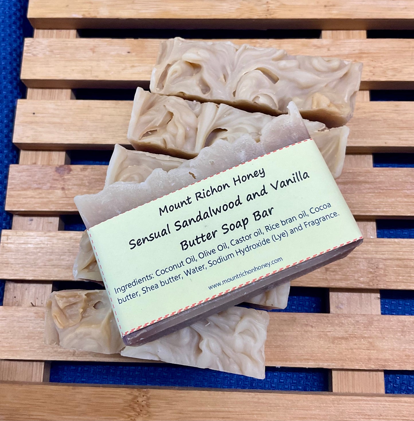 Sandalwood and Vanilla Butter Soap bar