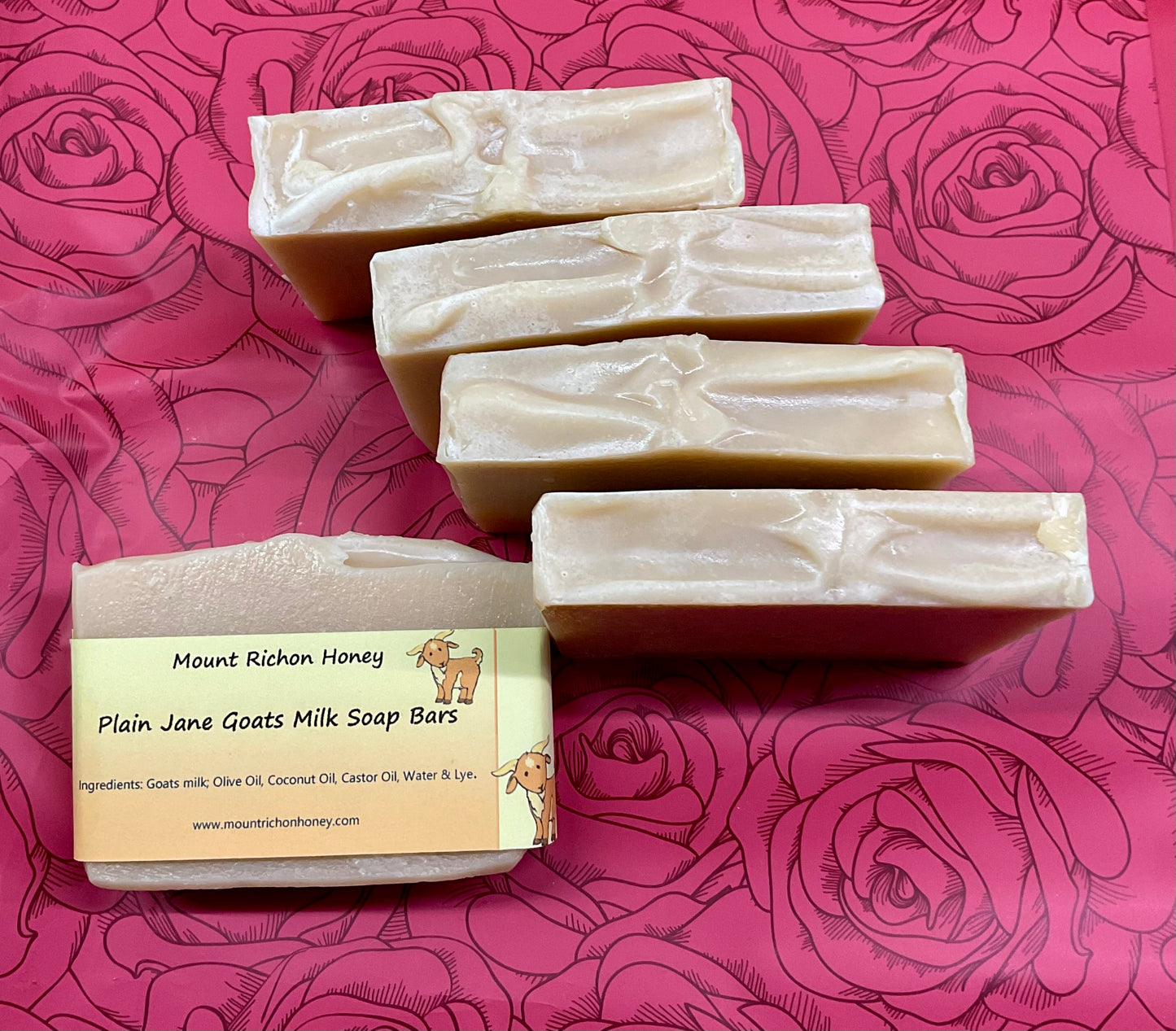 Plain Jane Goats Milk Soap Bars (Fragrance Free)