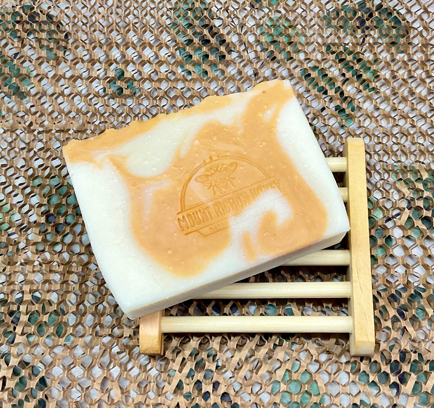Bush Nectar Soap – Grass Fed Tallow & Honey Soap with Lemon Verbena & Yellow Clay