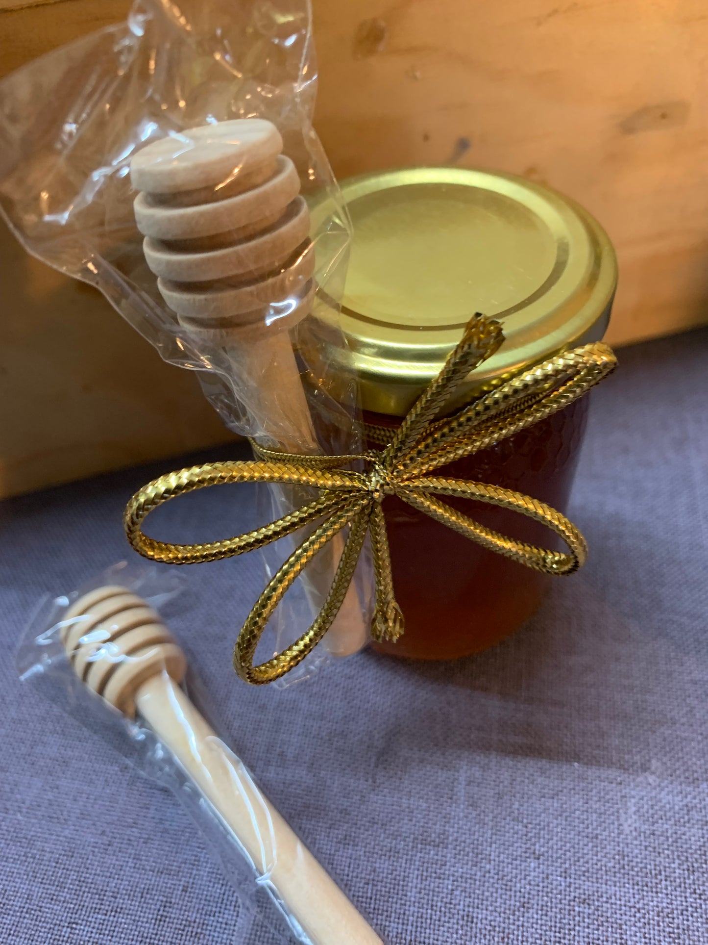 Wooden Honey Dipper (small)