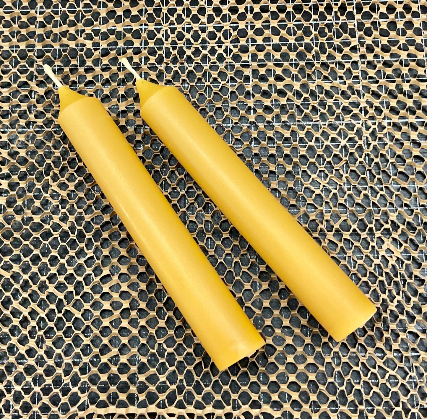 Beeswax Taper Candle Pair