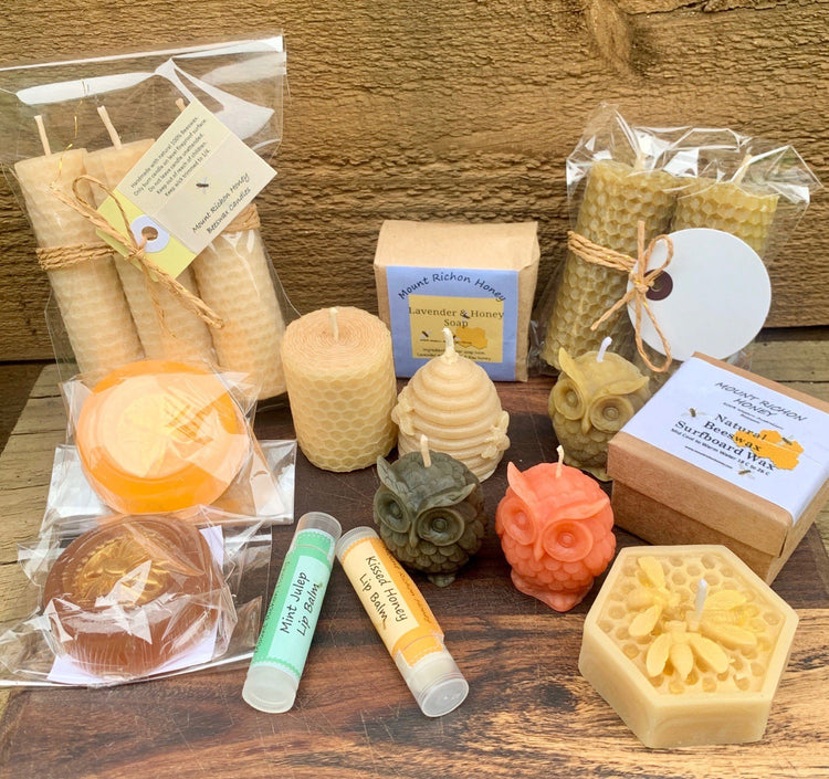 Beeswax products natural gifts candles and natural soap handmade in Perth Western Australia 