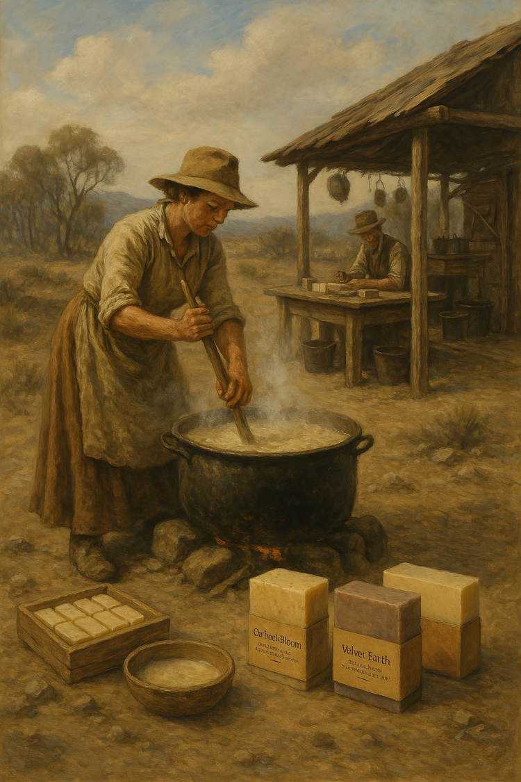 Outback Tallow soap making