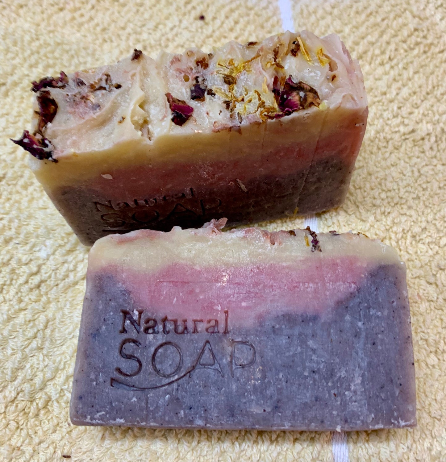 ANTIQUE ROSE ALKANET & CLAY SOAP BAR (Australian Pink Clay & Kaolin Clay)
