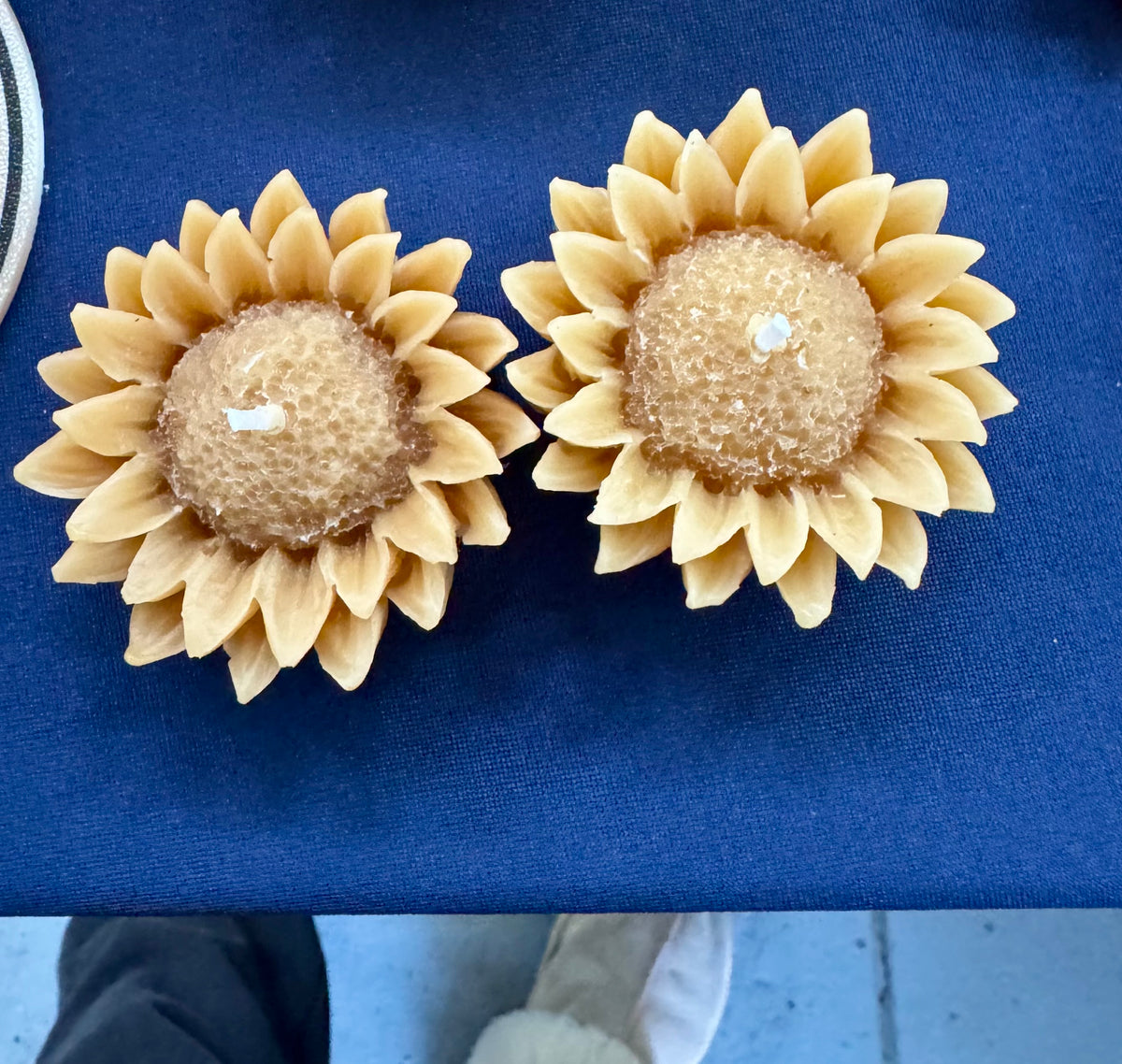 Sunflower Beeswax Candle