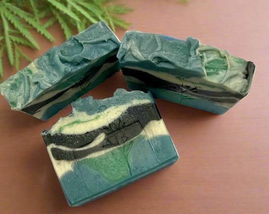 Australian Bush Flower & Eucalyptus Soap Bar with Activated Charcoal