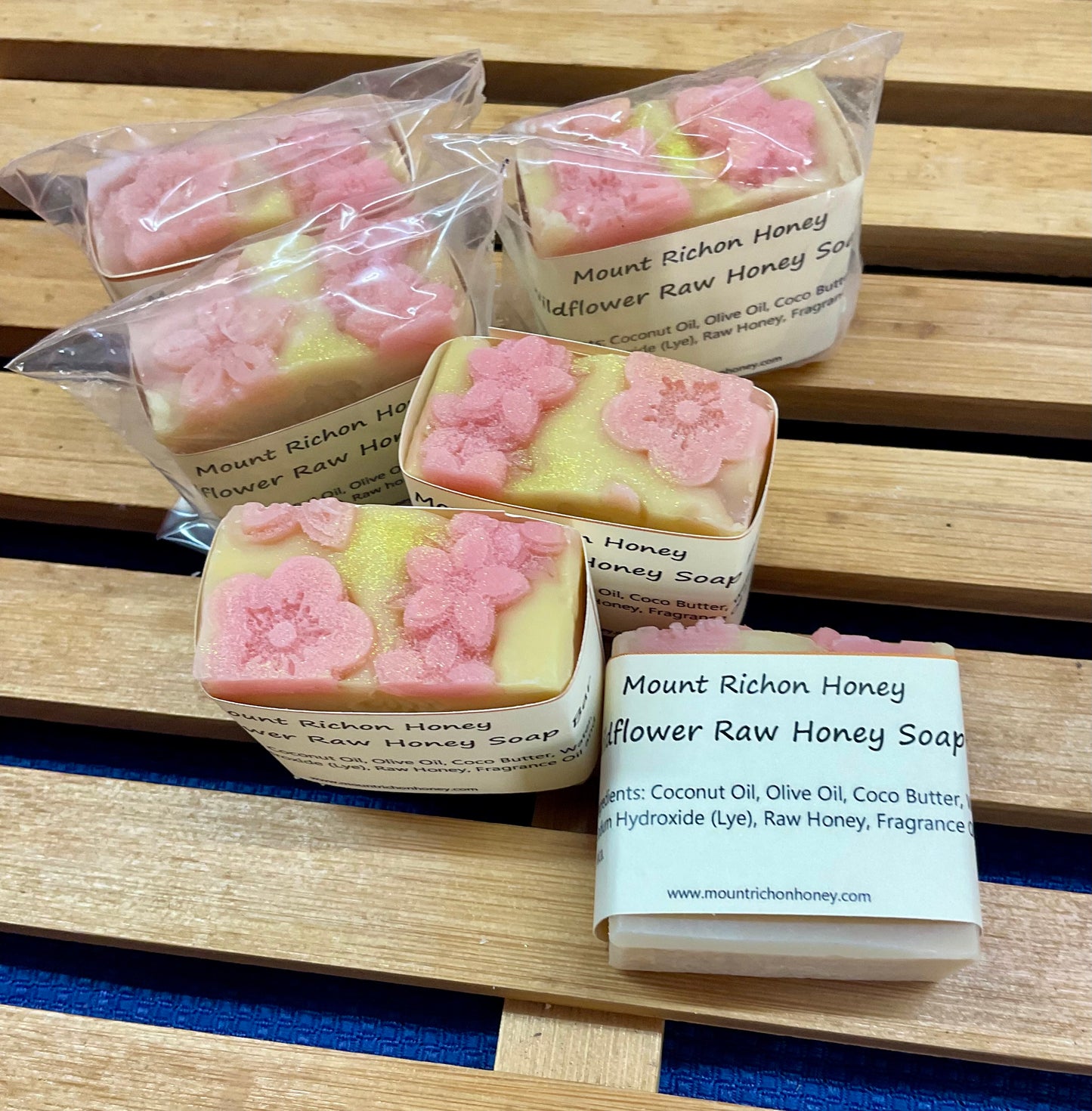 Wildflower Raw Honey Soap Bars