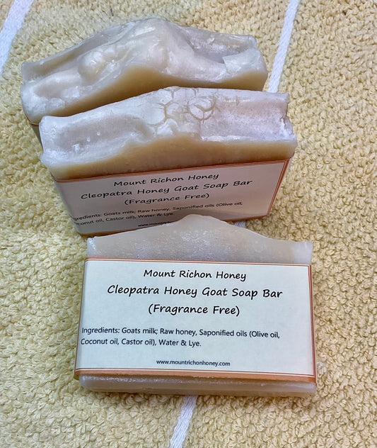 Cleopatra Honey Goat Soap Bar (Fragrance Free)