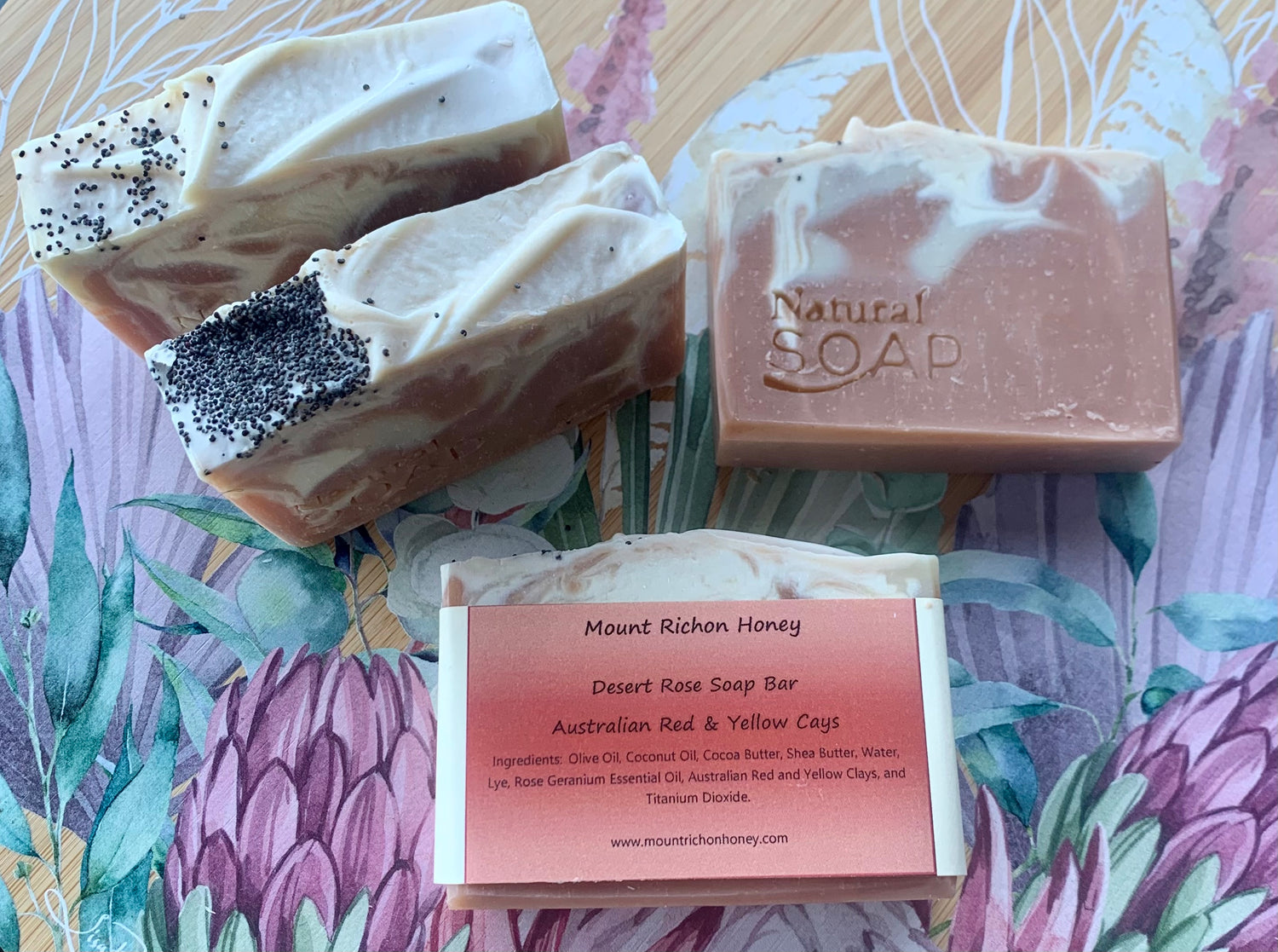 Desert Rose Australian Red Clay Soap Bar