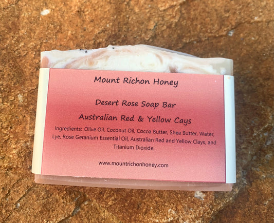 Desert Rose Australian Red Clay Soap Bar