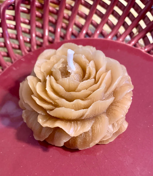 Peony Beeswax Candle