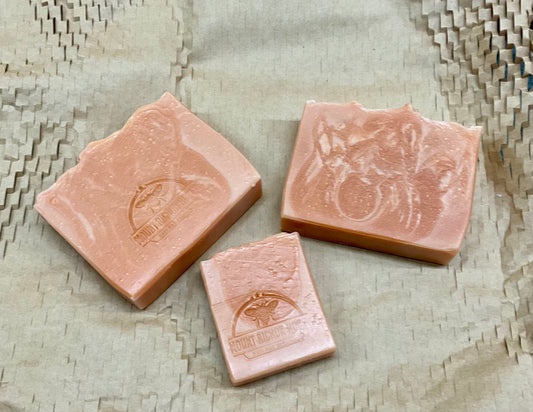 Sundown in the Scrub – Grass Fed Tallow Soap with Pink Brazilian Clay