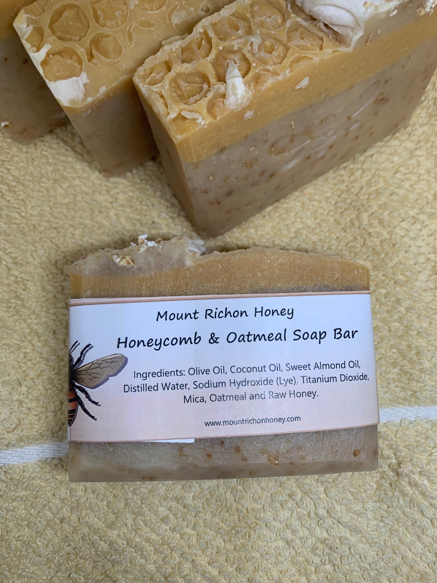 Honeycomb & Oatmeal Soap Bar - (Fragrance Free)