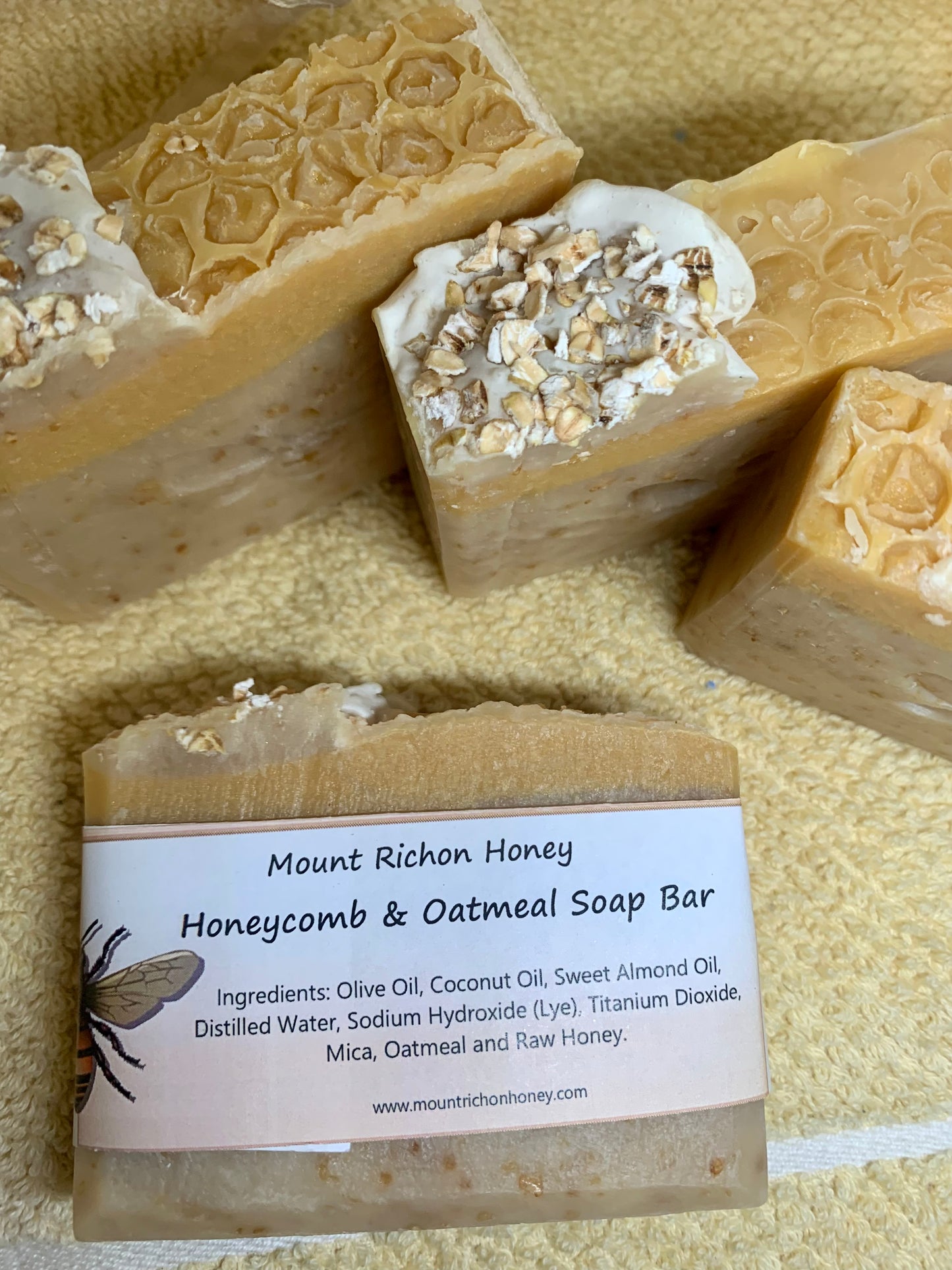 Honeycomb & Oatmeal Soap Bar - (Fragrance Free)