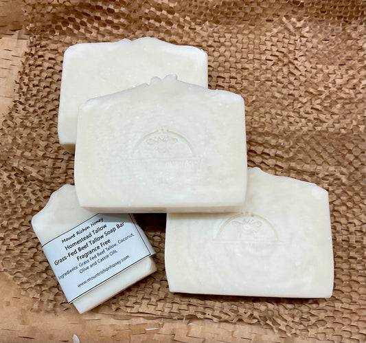 Homestead Tallow – Grass-Fed Beef Tallow Soap Bar - Fragrance Free