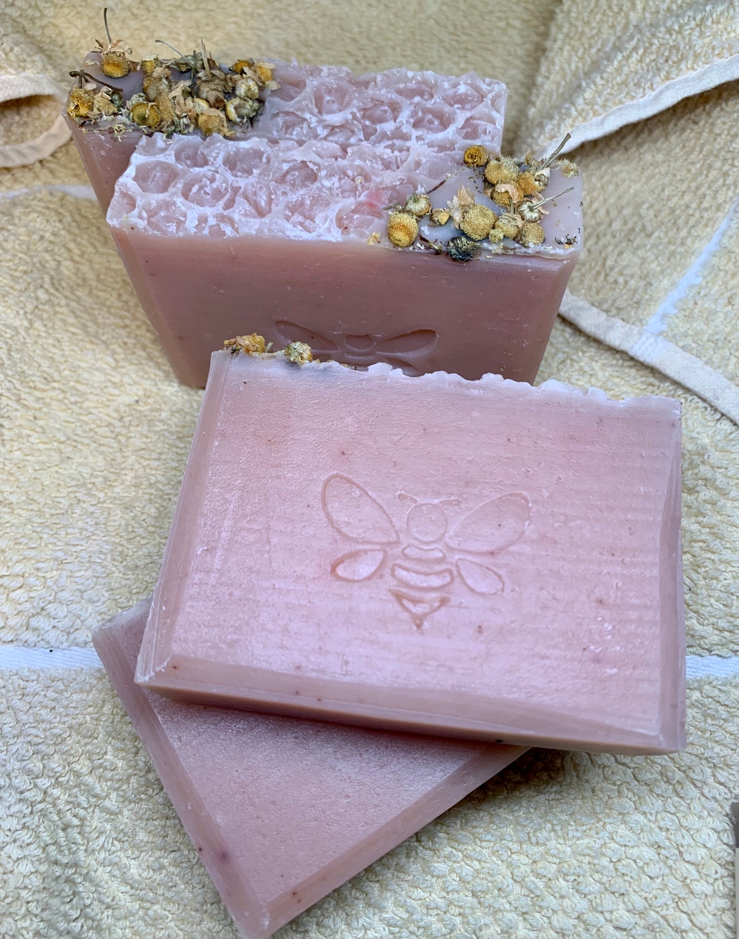 Raw Honey Soap with Madder Root (Fragrance Free)