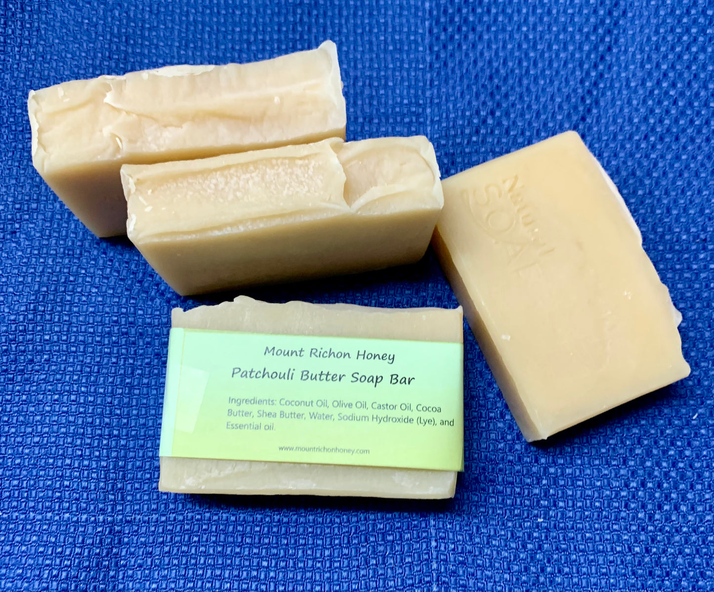 Patchouli Butter Soap Bars “HIPPIE SOAP”