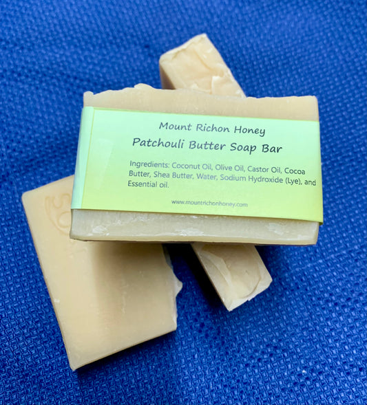 Patchouli Butter Soap Bars “HIPPIE SOAP”