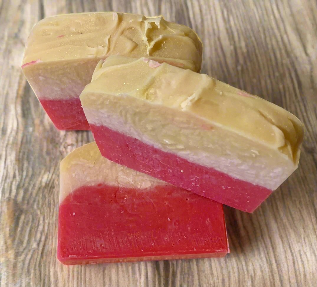 Pink Strawberry and Champagne Bath Bars