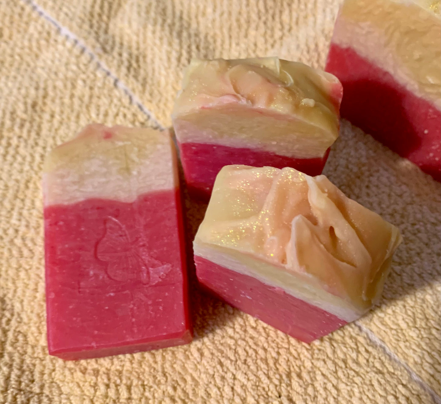 Pink Strawberry and Champagne Bath Bars