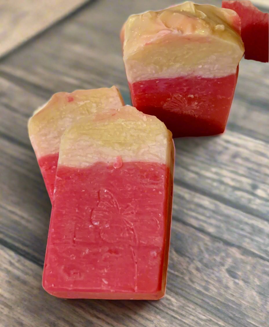 Pink Strawberry and Champagne Bath Bars