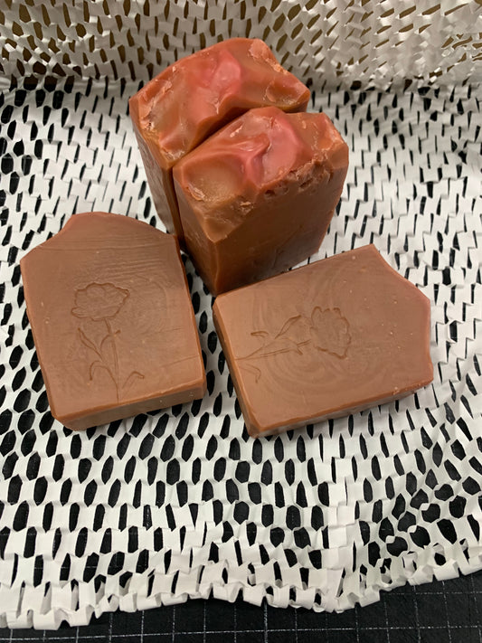 Rose Soap with Himalayan Rhubarb Powder