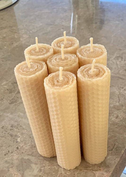 Handmade Pure Beeswax Honeycomb Candle - Sets (13*3cm)