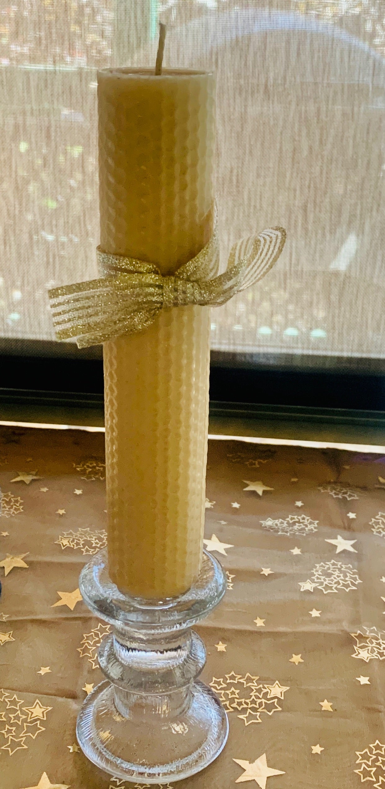 Handmade Natural Beeswax 20cm * 4cm Pillar Candle