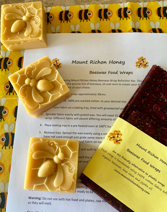 Beeswax Wrap Refresher Bar – 60 grams - DYI Beeswax Wraps Project - Zero Waste