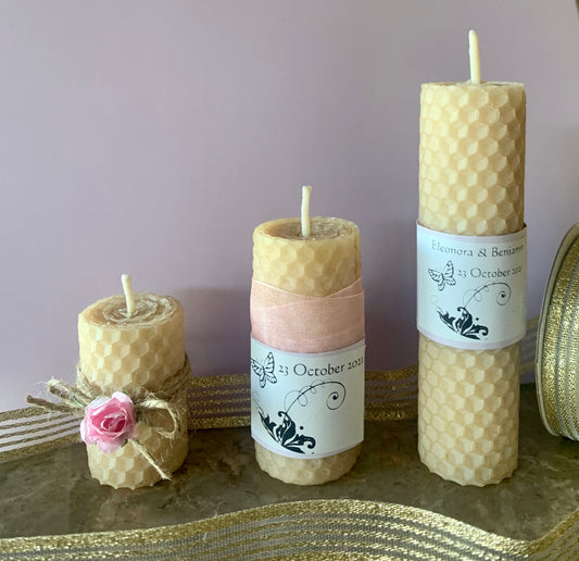 Hand rolled Beeswax Candle - Pre-order Only