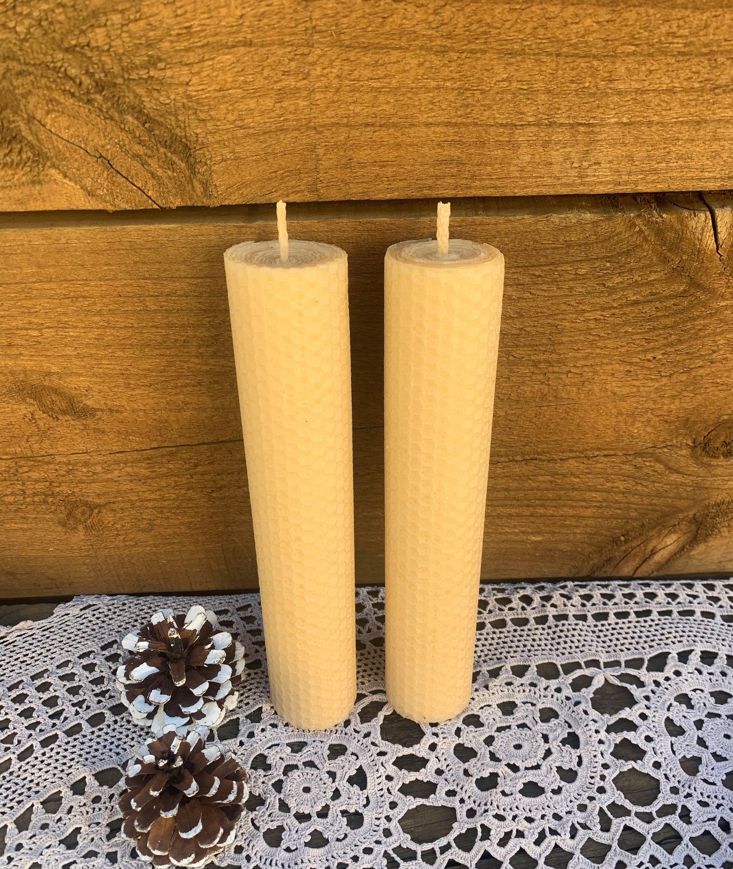 Handmade Natural Beeswax 20cm * 4cm Pillar Candle