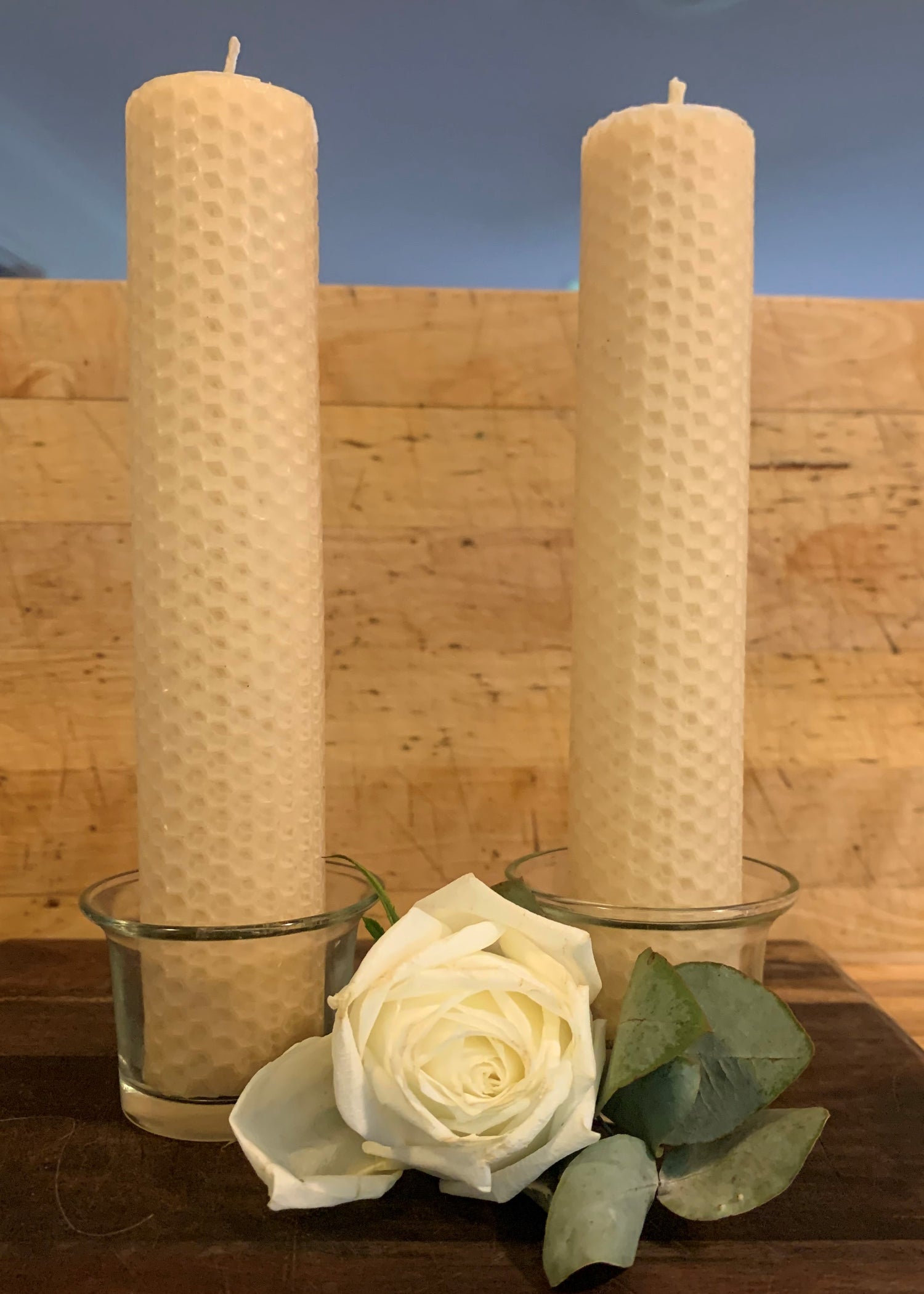 Handmade Natural Beeswax 20cm * 4cm Pillar Candle