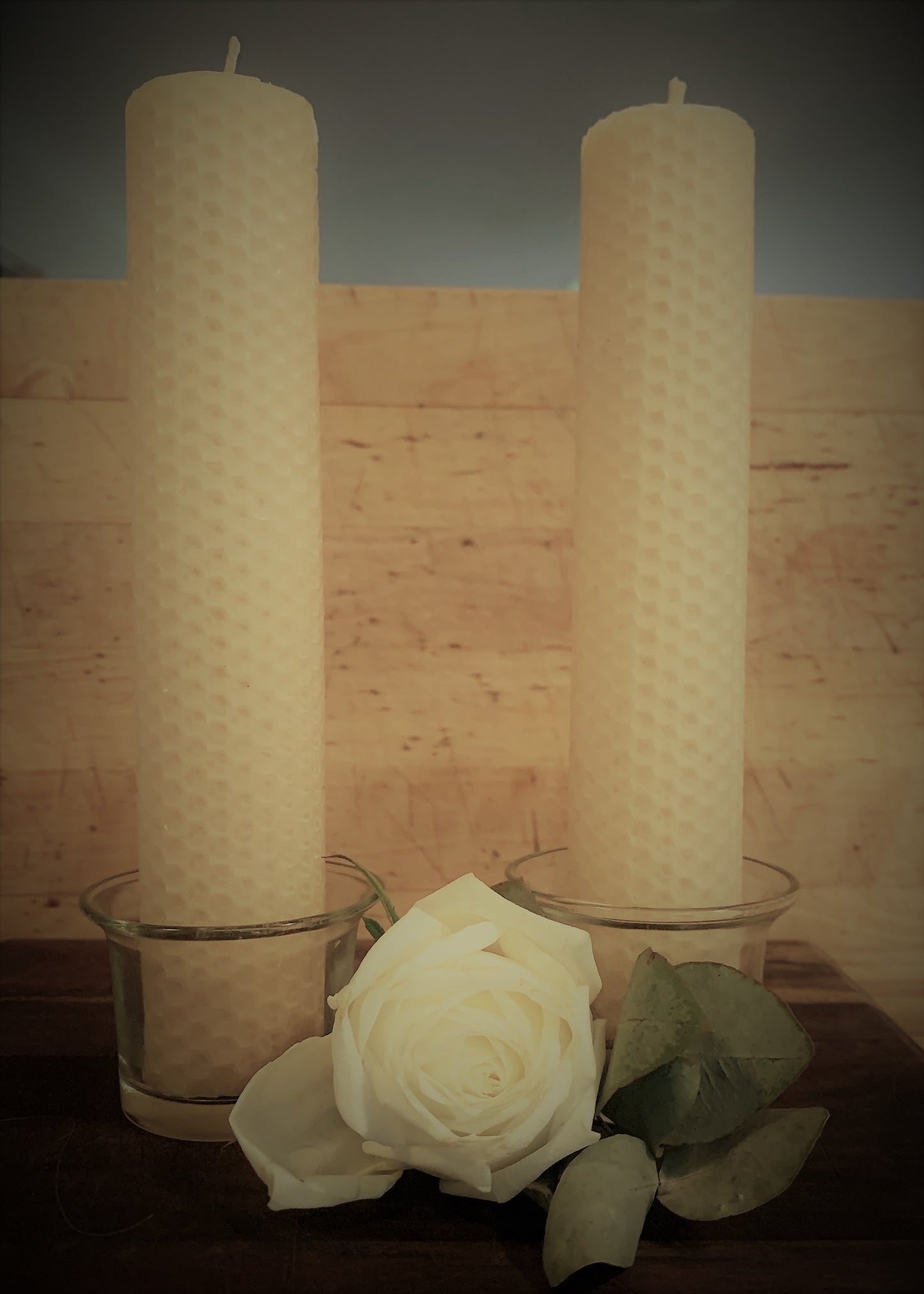 Handmade Natural Beeswax 20cm * 4cm Pillar Candle