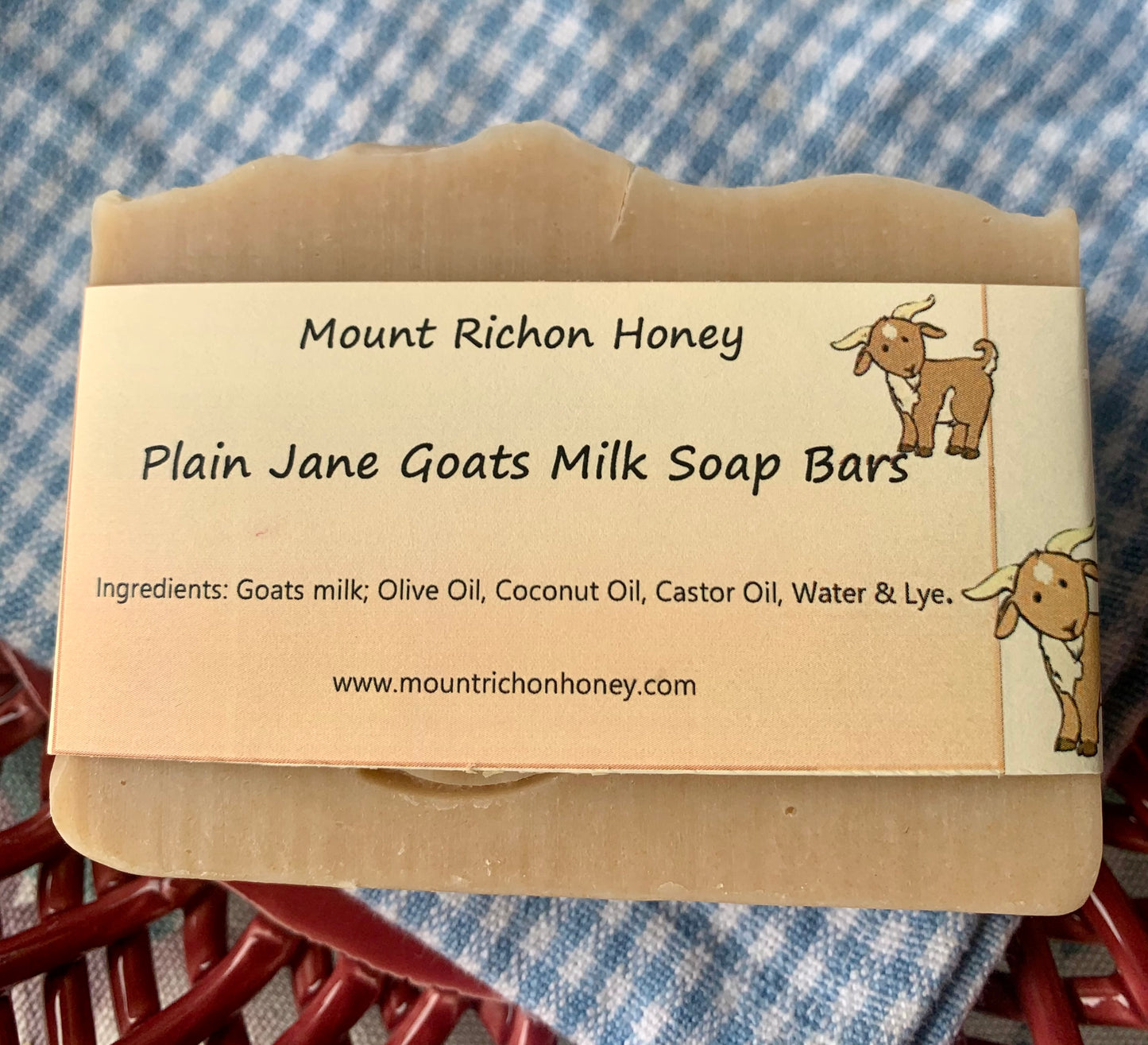 Plain Jane Goats Milk Soap Bars (Fragrance Free)