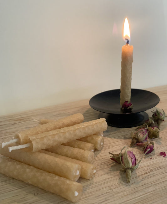 40 Minute Honey-Scented Beeswax Meditation Candles Western Australian made