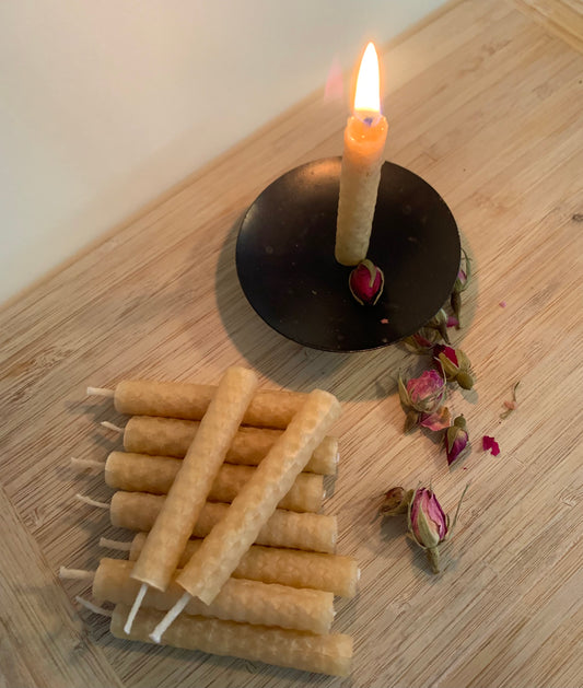 40 Minute Honey-Scented Beeswax Meditation Candles Western Australian made