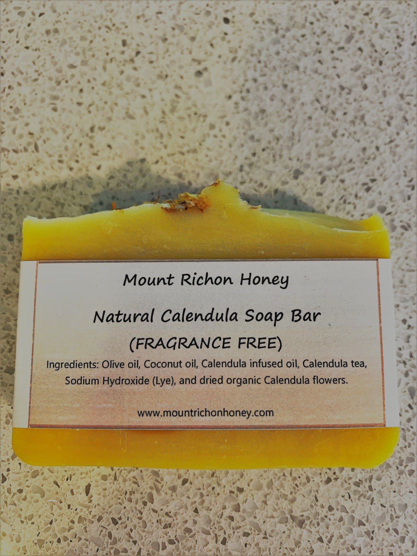 Natural Calendula Soap Bar (Fragrance Free)